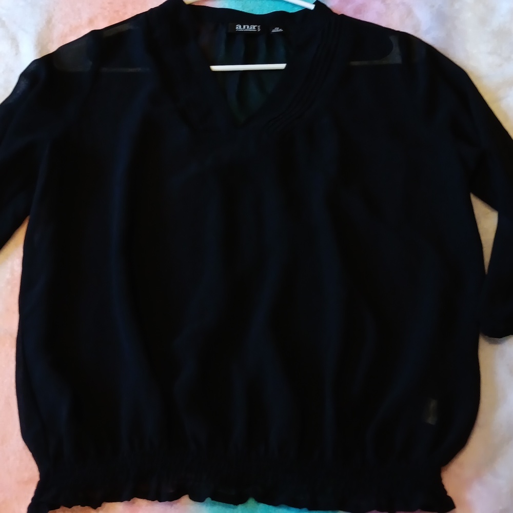 a.n.a brand womens Sheer Blouse Size Small